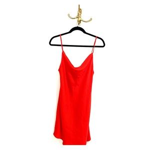 Urban outfitters red slip dress